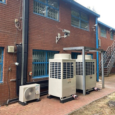 large external air conditioning units